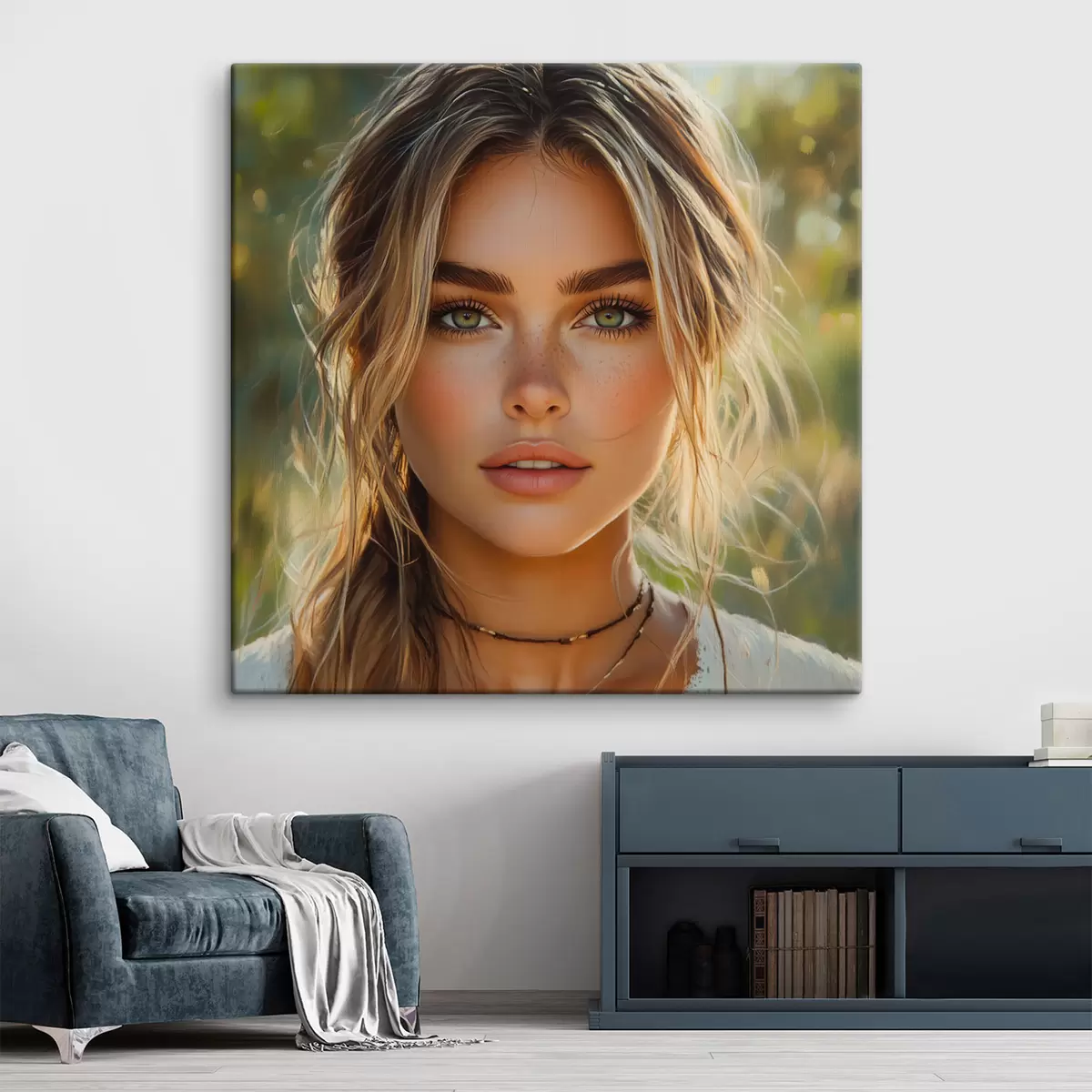  Schilderijen Zomer portret van een meisje s42859