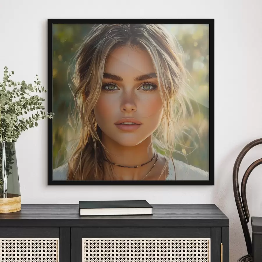 Fotobehang Zomer portret van een meisje f42859