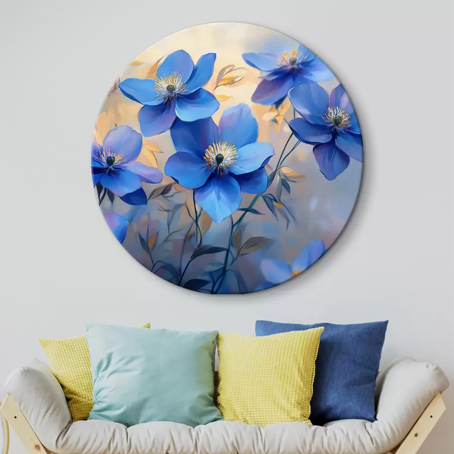  Schilderijen Blauwe bloemen r42849