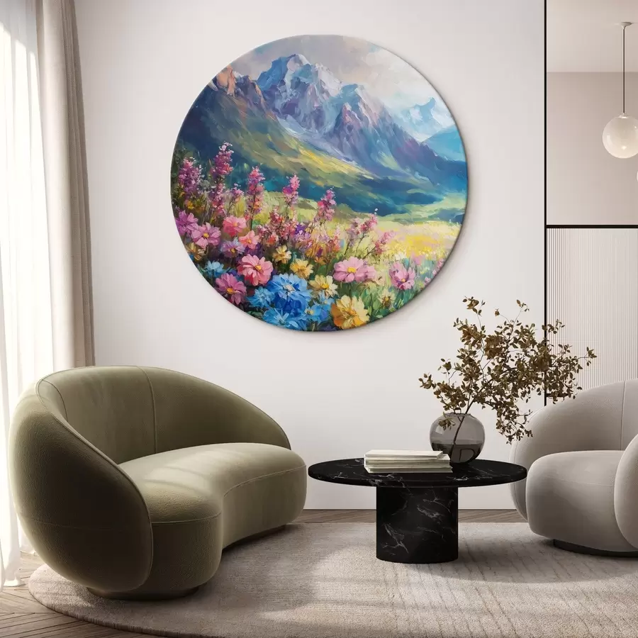  Schilderijen Bloeiende weide in de bergen r42855