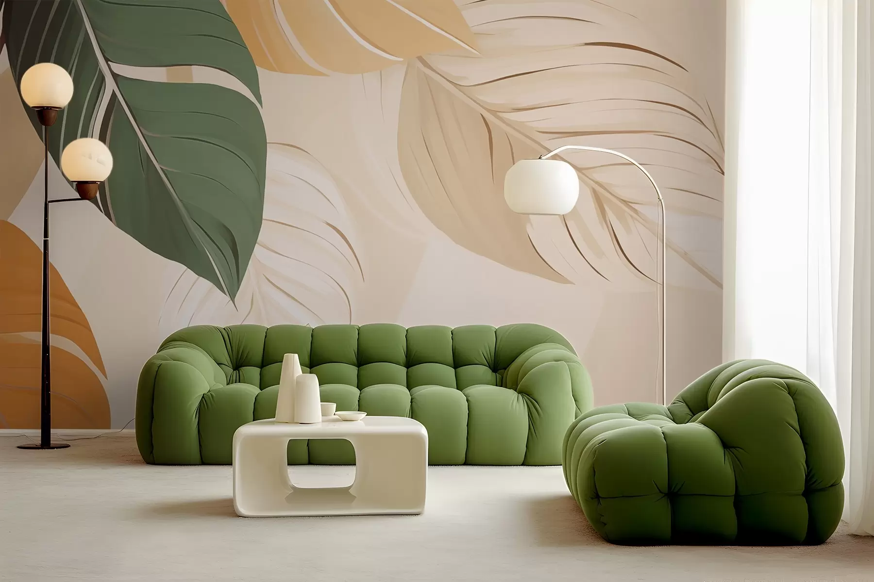 Papier peint photo Feuillage tropical w02996