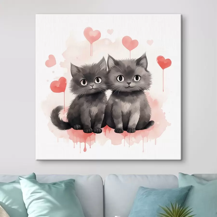  Schilderijen Twee schattige kittens s42868