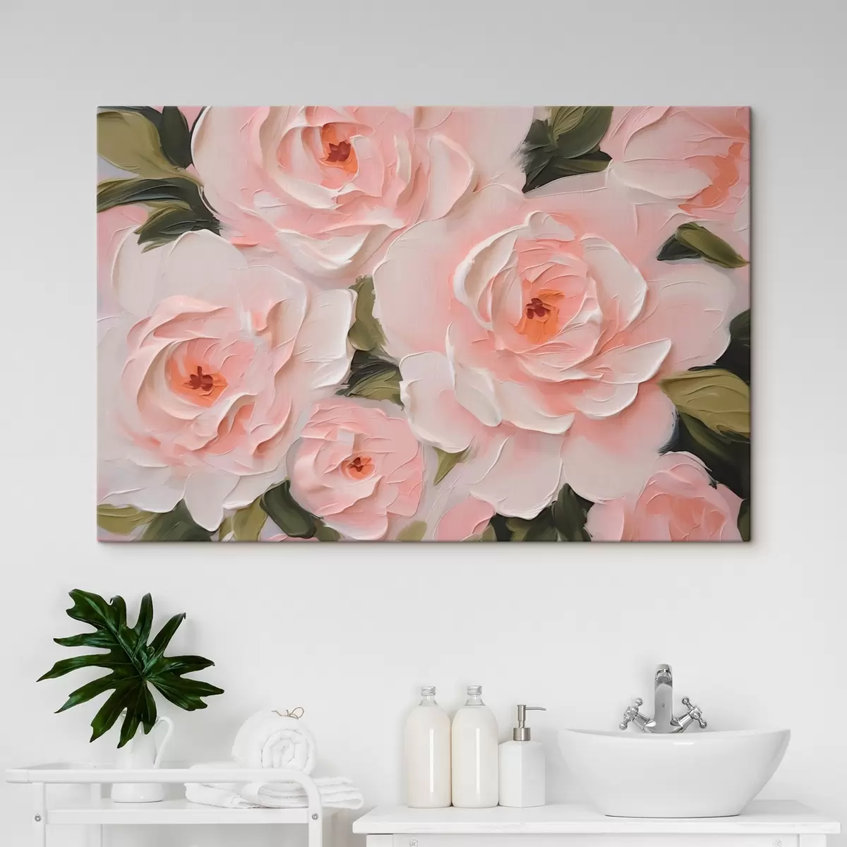  Schilderijen Delicate rozen imitatie van schilderij s42831