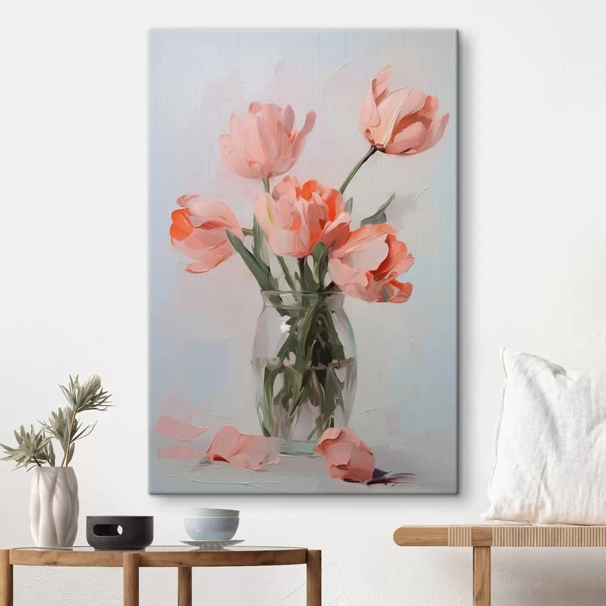  Peintures Imitation peinture de tulipes dans un vase s42836