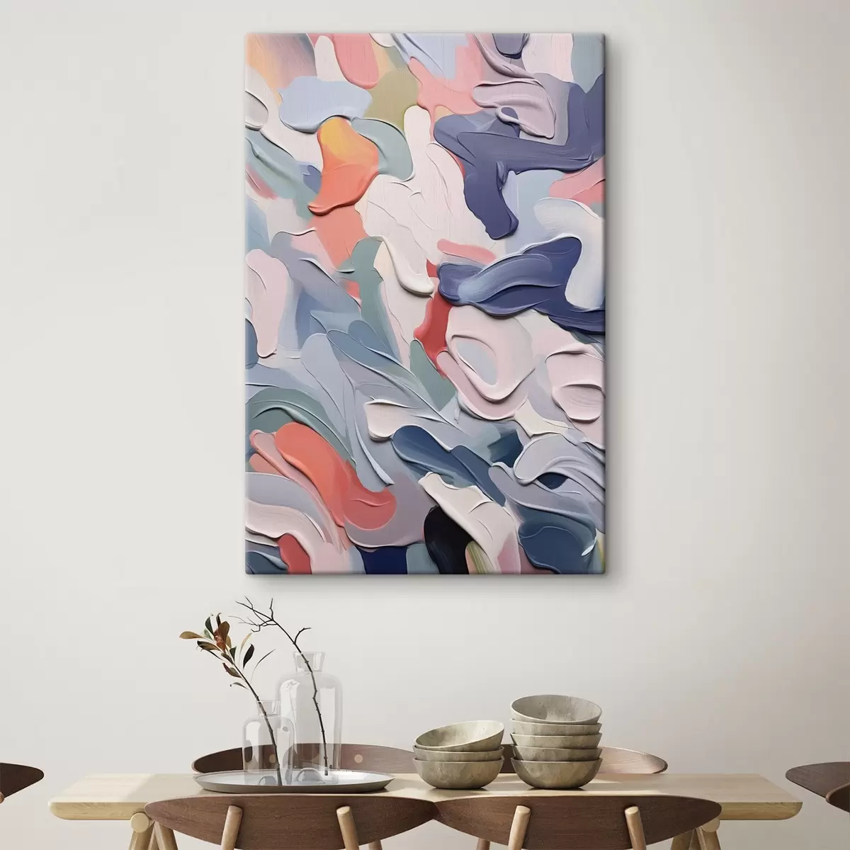  Schilderijen Abstractie imitatie van penseelstreken s42839