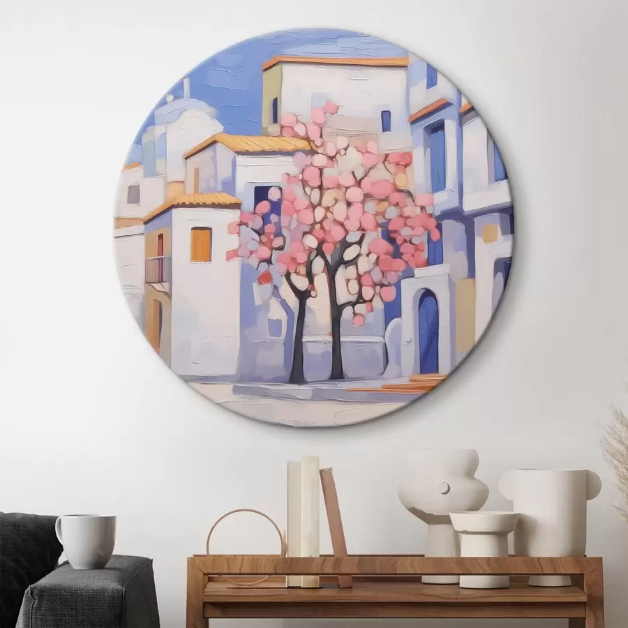  Schilderijen Stadsgezicht imitatieschilderij r42833