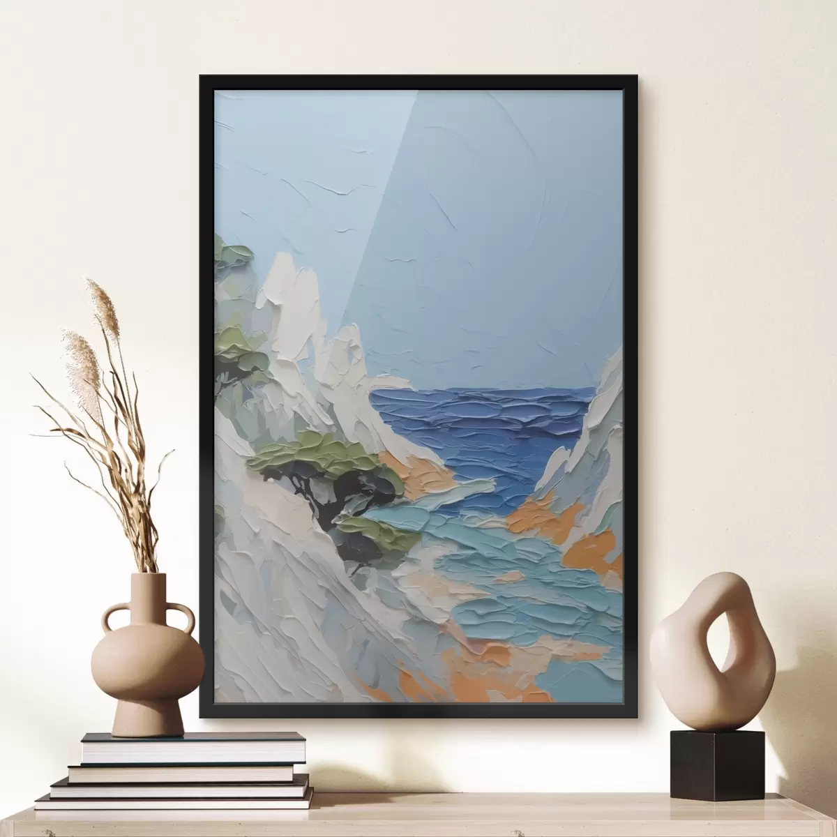 Affiche Peinture d'imitation de paysage marin f42837
