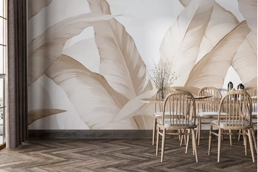 Papier peint photo Feuilles de bananier w02999v2