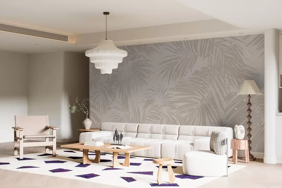 Fotobehang Abstract tropisch patroon w03048