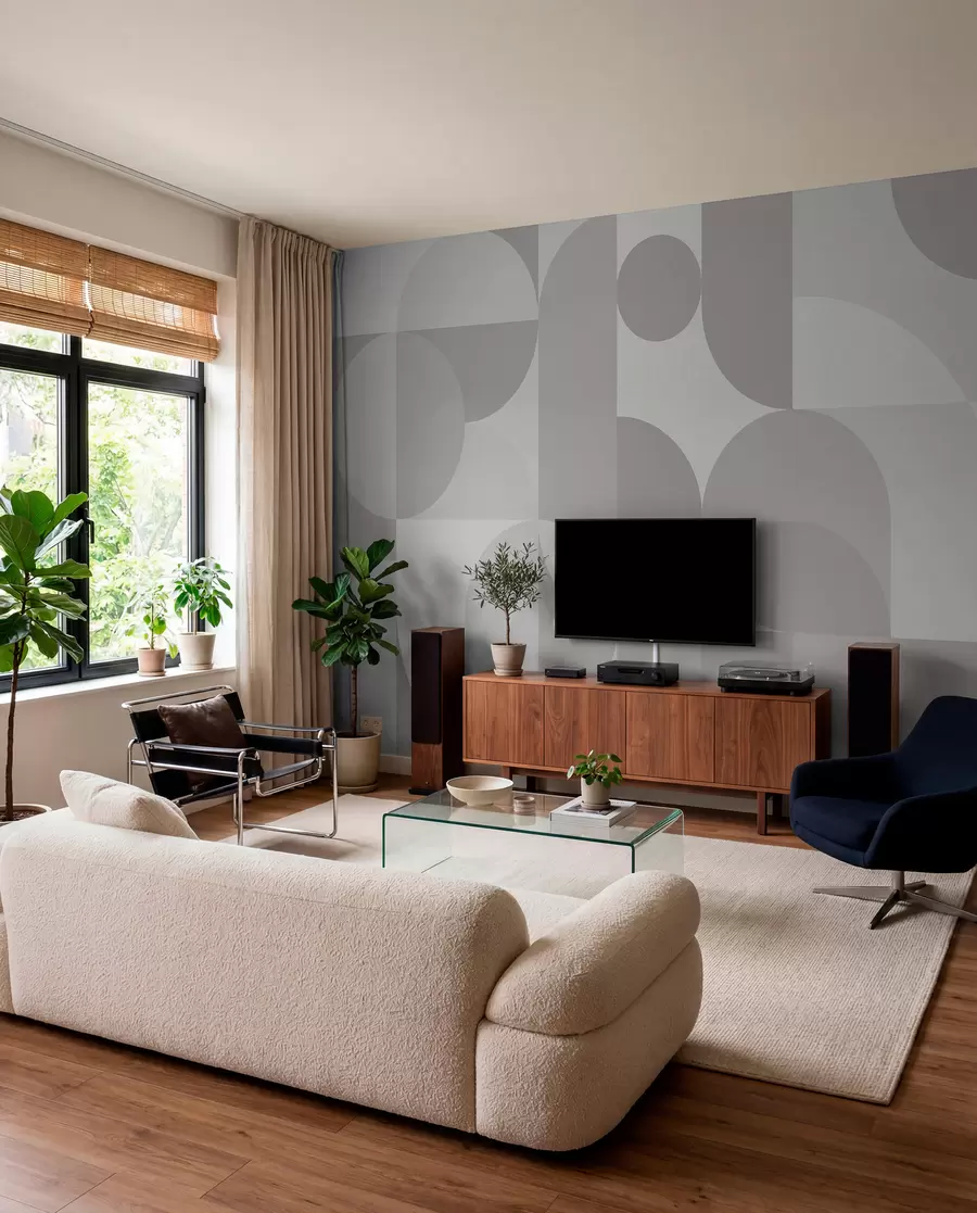 Fotobehang Stijlvolle geometrietrend w03058v1