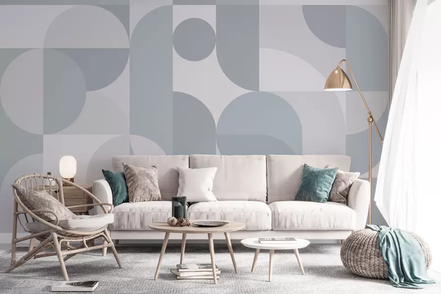 Fotobehang Stijlvolle geometrietrend w03058v3