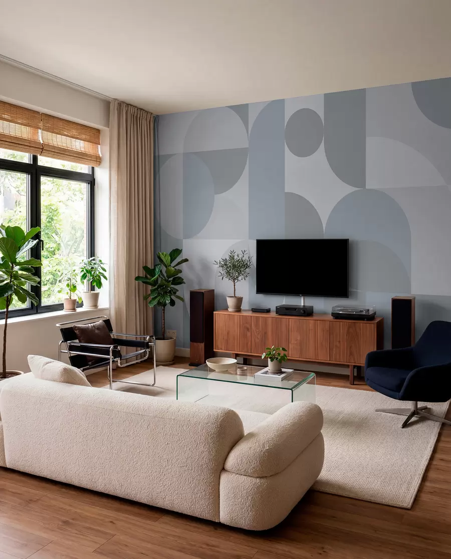 Fotobehang Stijlvolle geometrietrend w03058v3