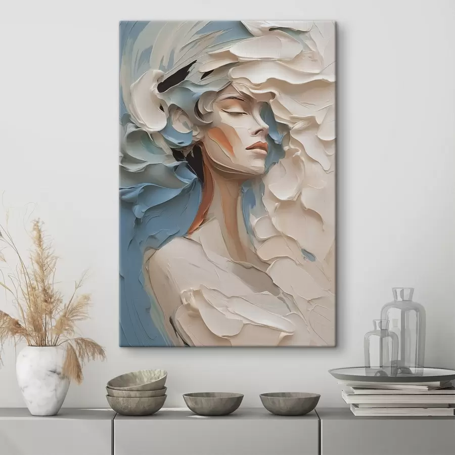  Peintures Portrait d'une jeune fille imitation abstraite de peinture s42904