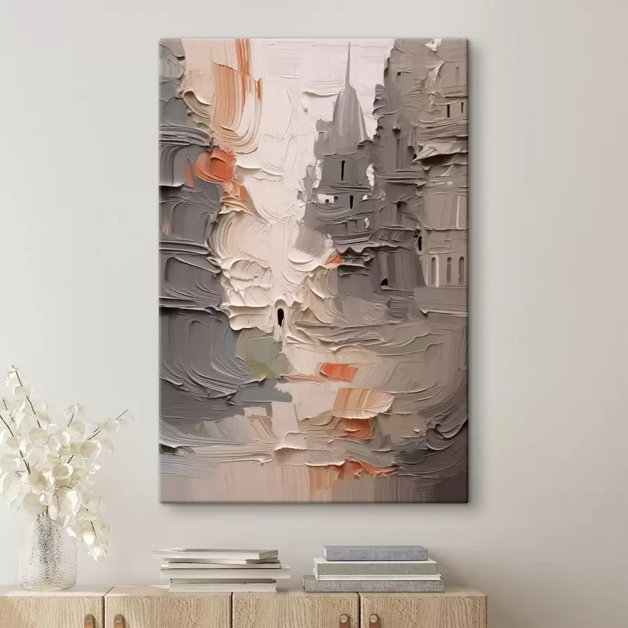  Peintures Paysage urbain abstrait s42906