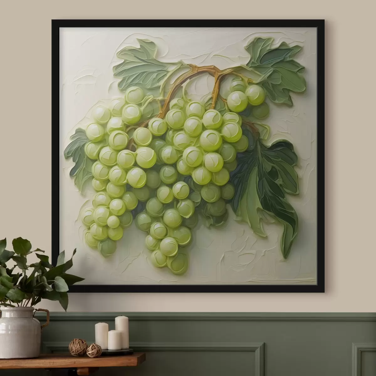 Poster Groene druiven f42896