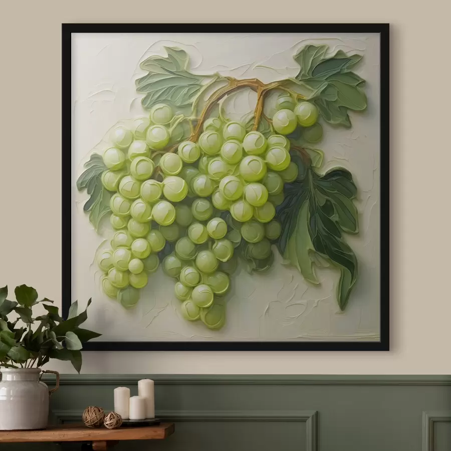 Fotobehang Groene druiven f42896
