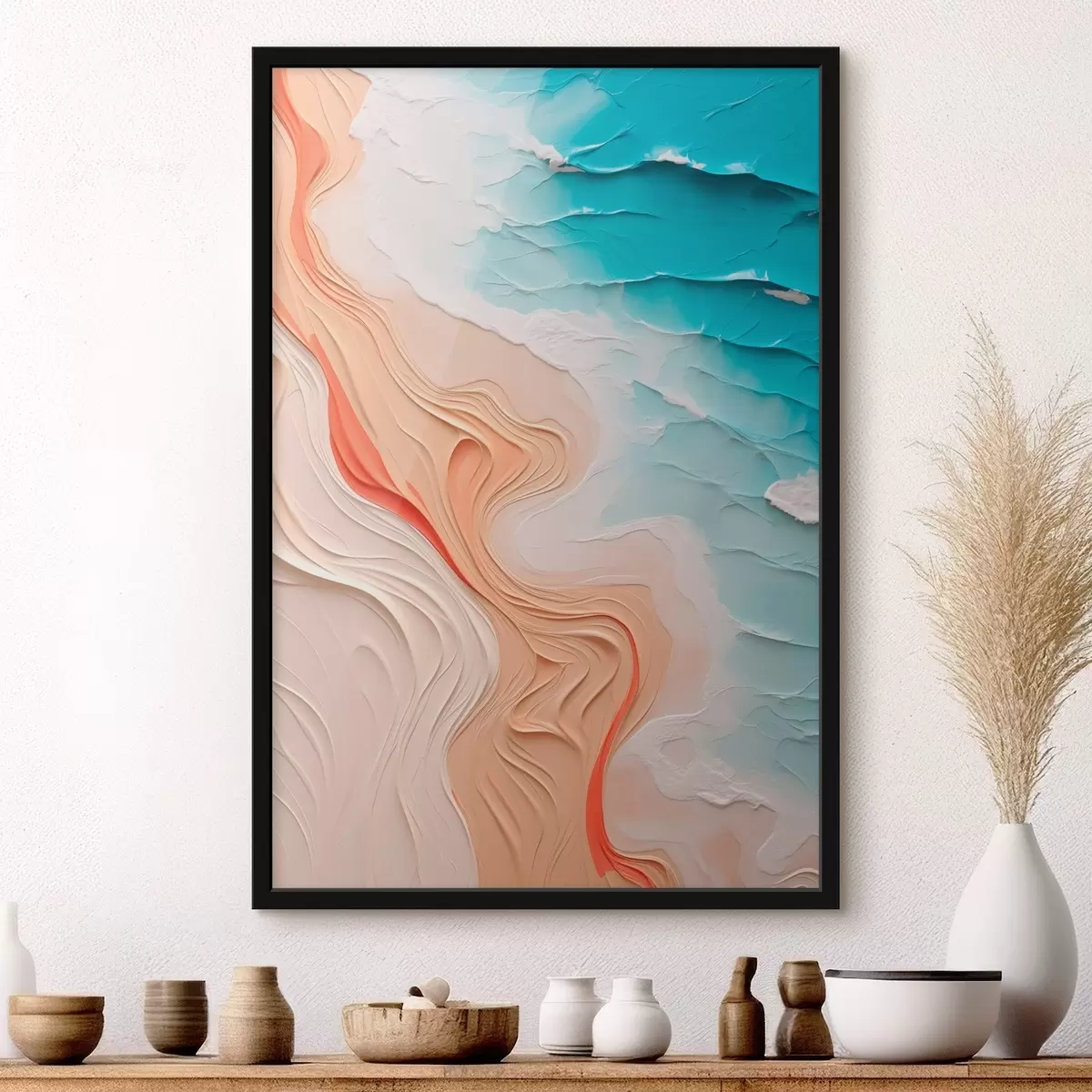 Affiche Paysage marin abstrait f42903