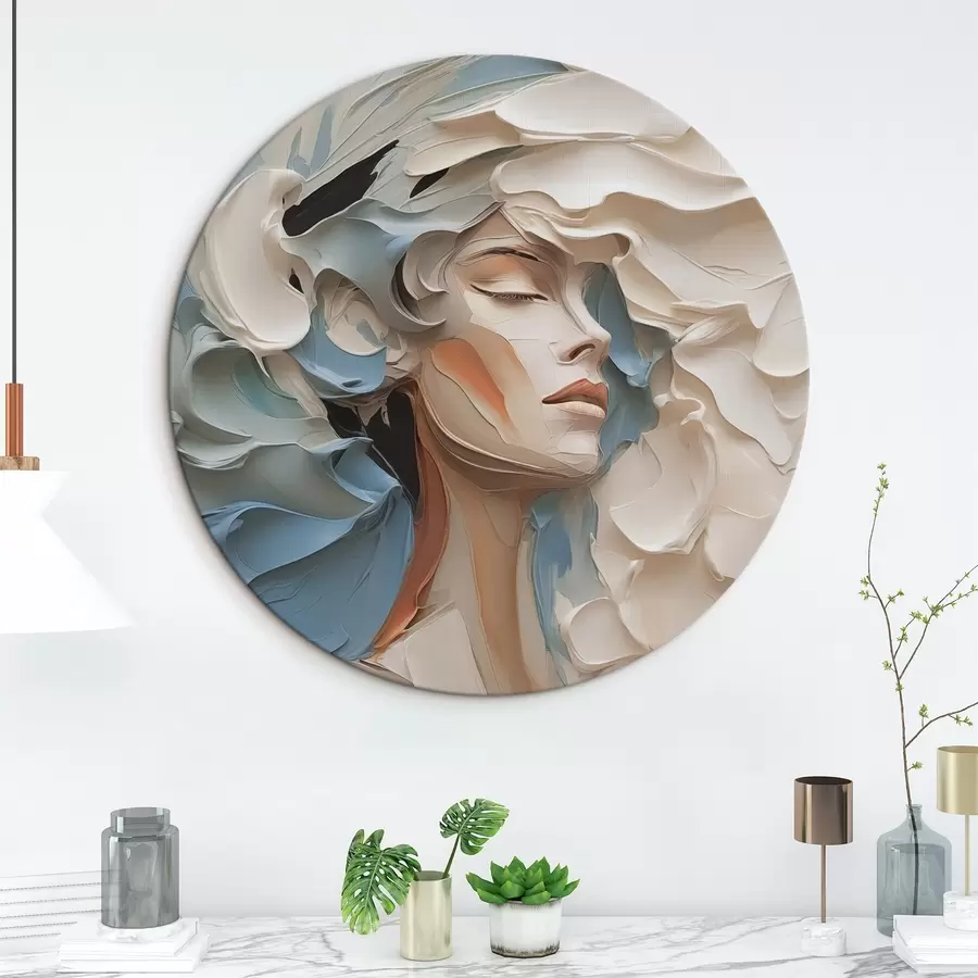  Peintures Portrait d'une jeune fille imitation abstraite de peinture r42904