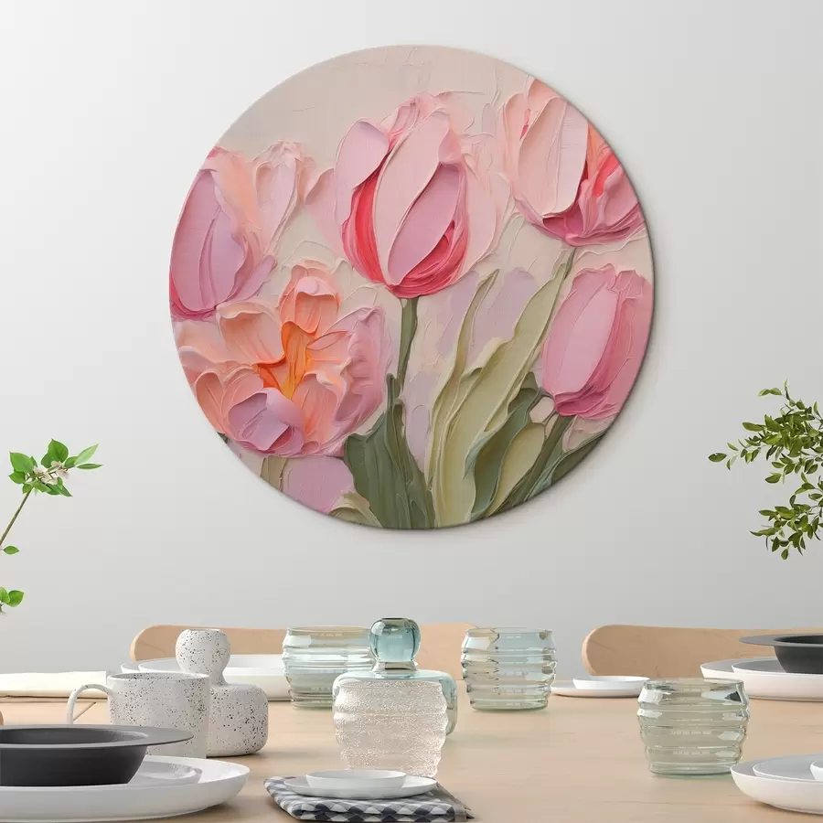  Schilderijen Tulpen imitatie van schilderstreken r42908