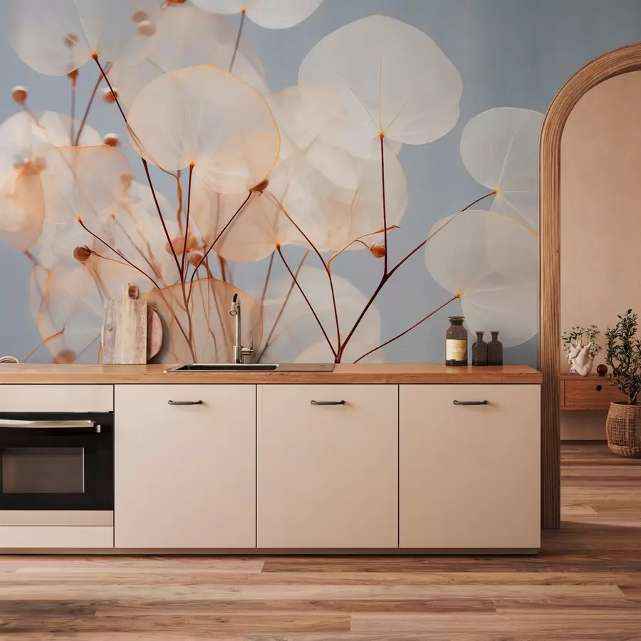 Fotobehang Decoratieve bladeren w03068