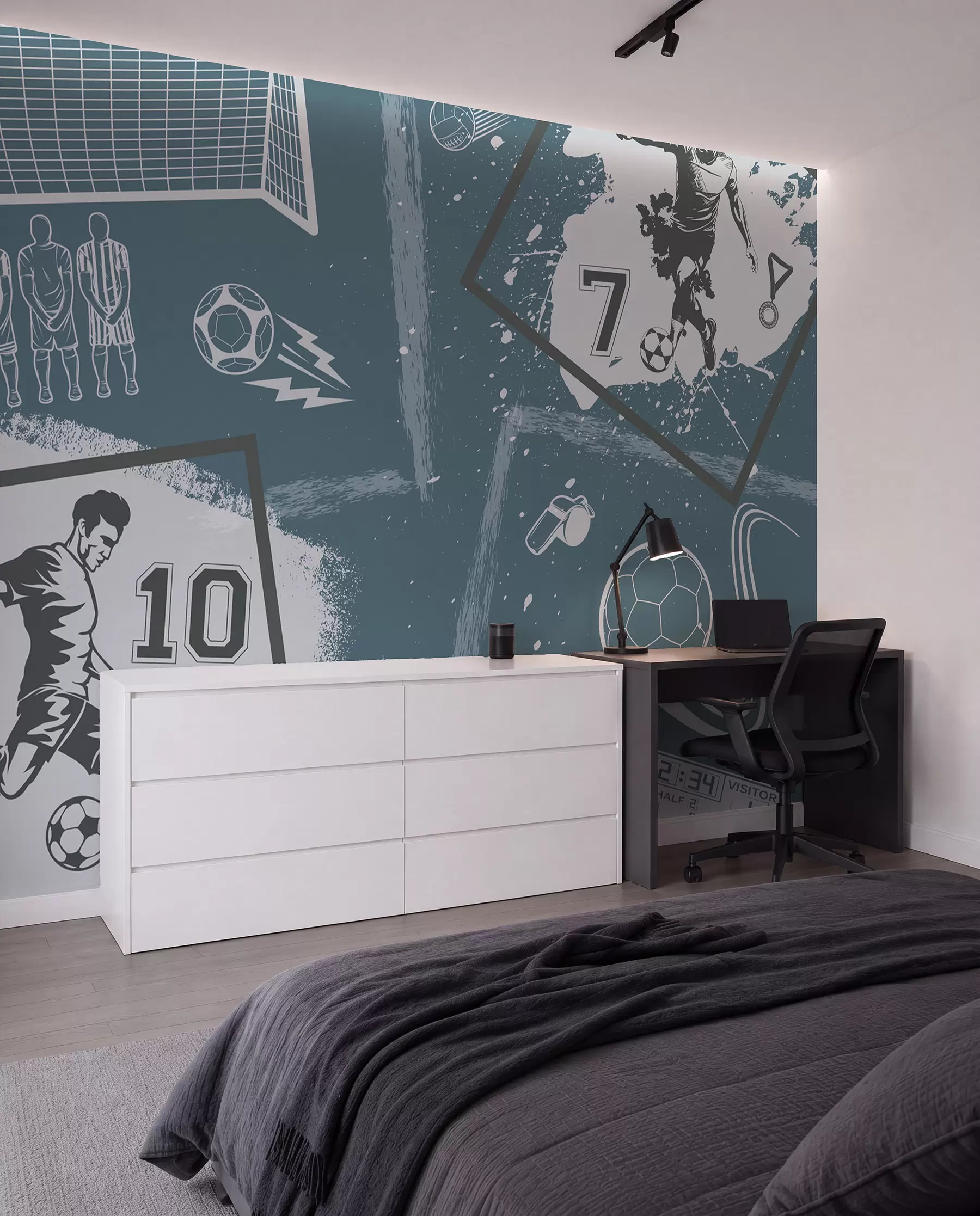 Fotobehang Voetbalschetsen w03122