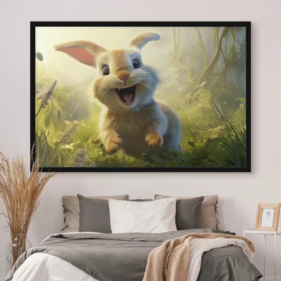 Papier peint photo Animaux, lapin mignon f42893