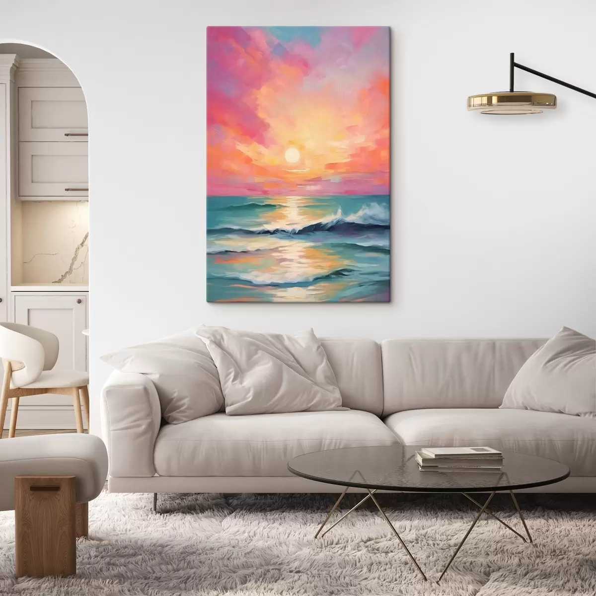 Peintures Aube de la mer au lever du soleil s42943