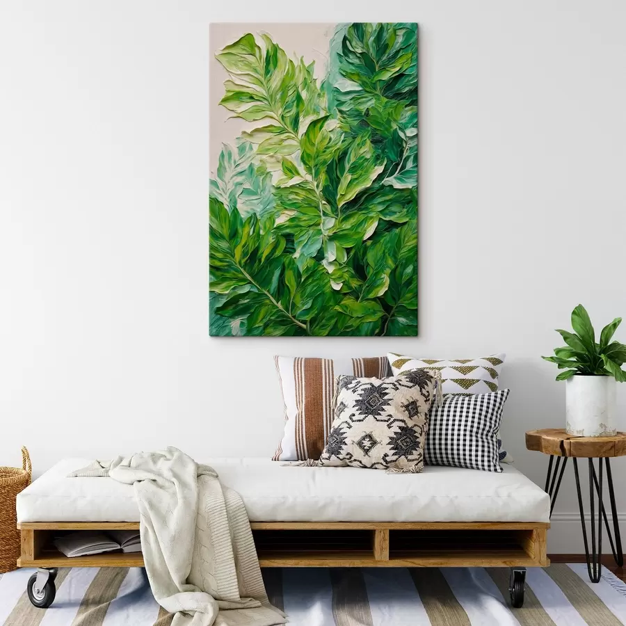  Peintures Feuilles tropicales en peinture à l'huile s42767