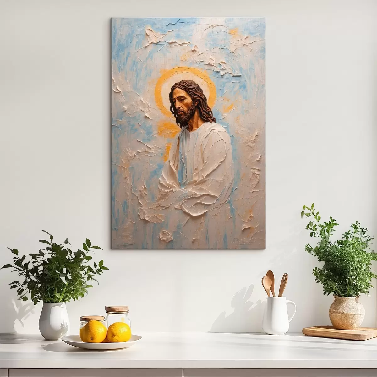  Schilderijen Jezus Christus in stijl olieverfschilderij s42768
