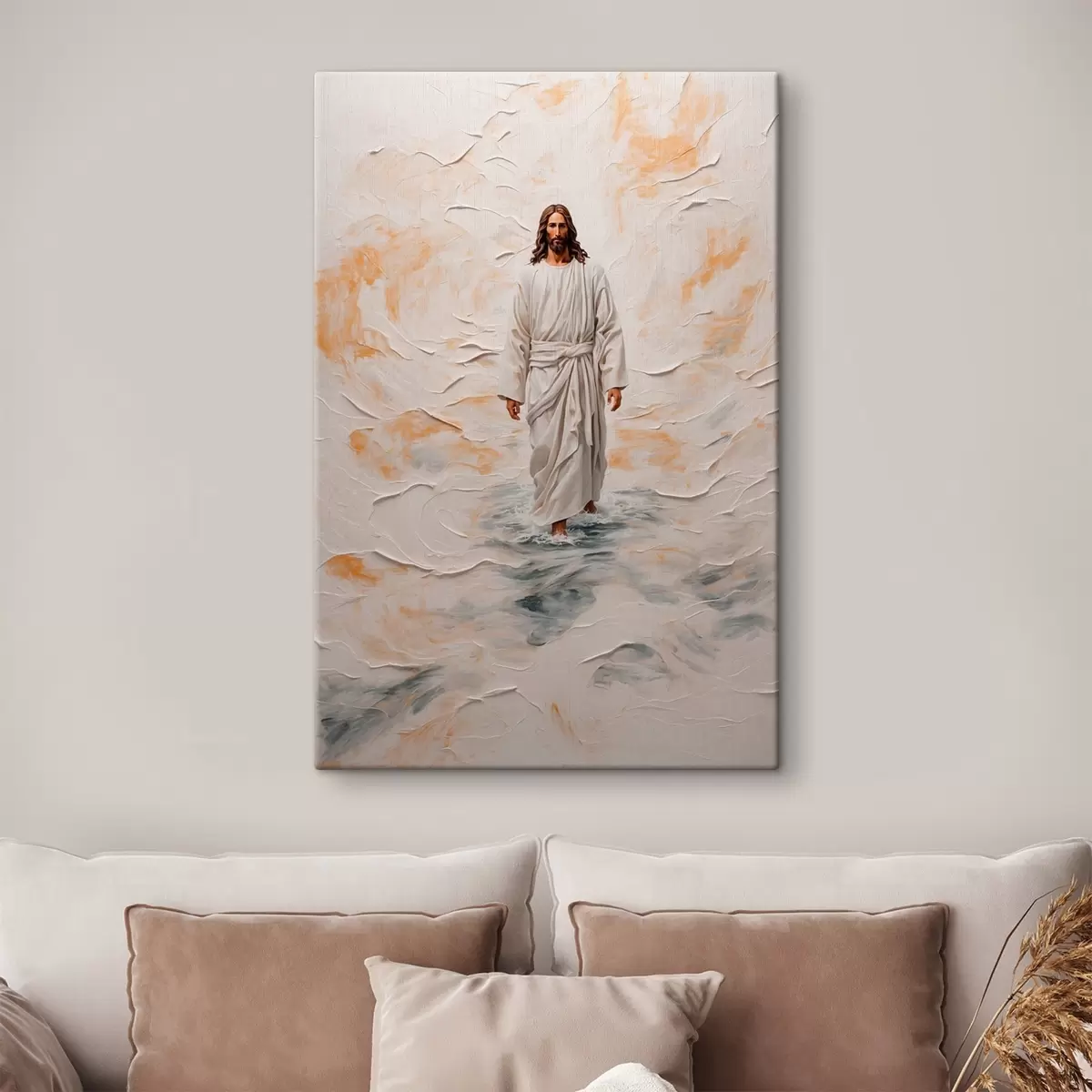  Peintures Jésus-Christ marchant sur l'eau peinture à l'huile s42769