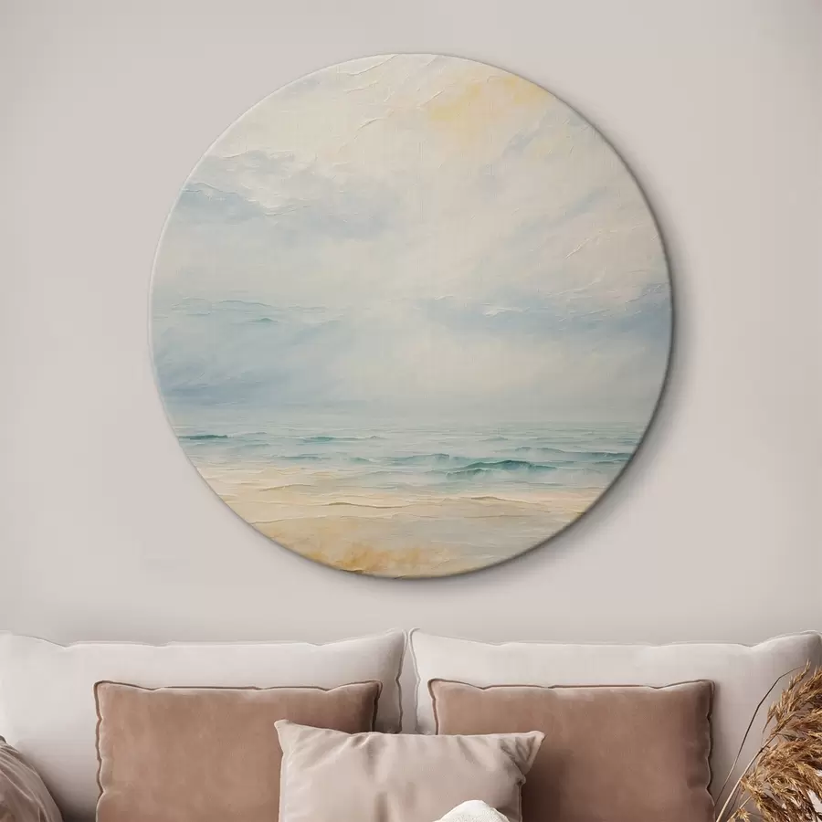 Fotobehang rea strand in acrylschilderij stijl r42759