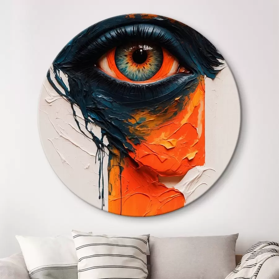  Schilderijen Oog van vrouw in stijl olieverfschilderij r42763