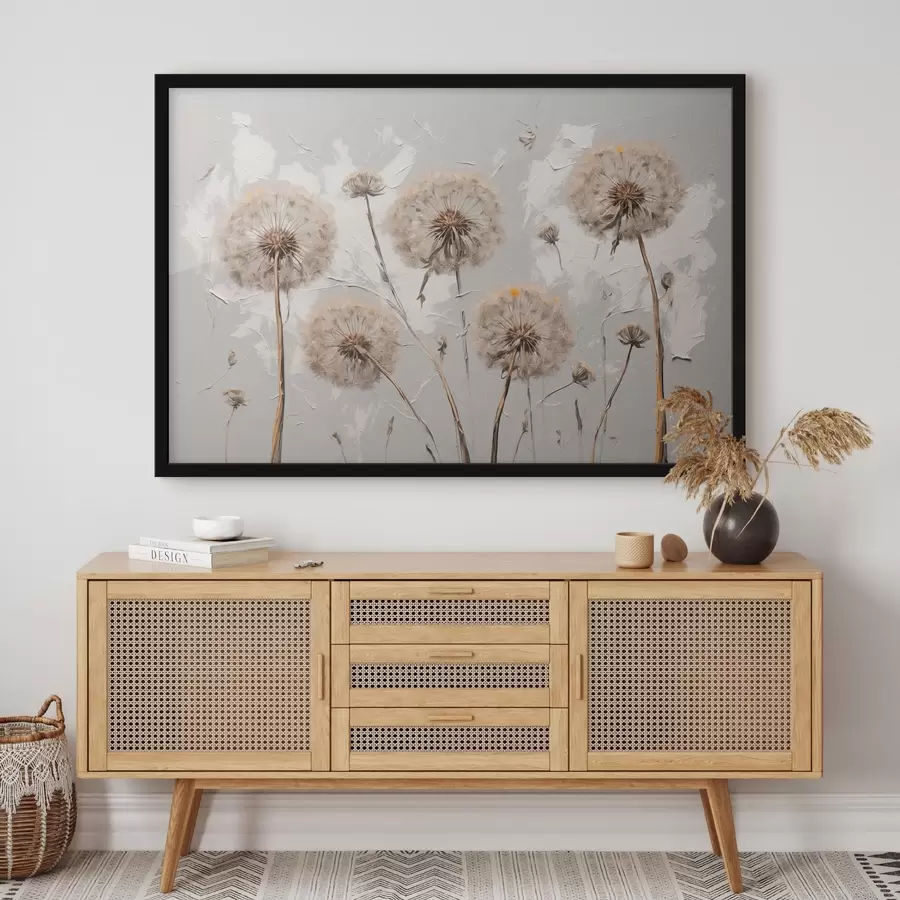  Peintures Pissenlit en style de peinture acrylique f42762