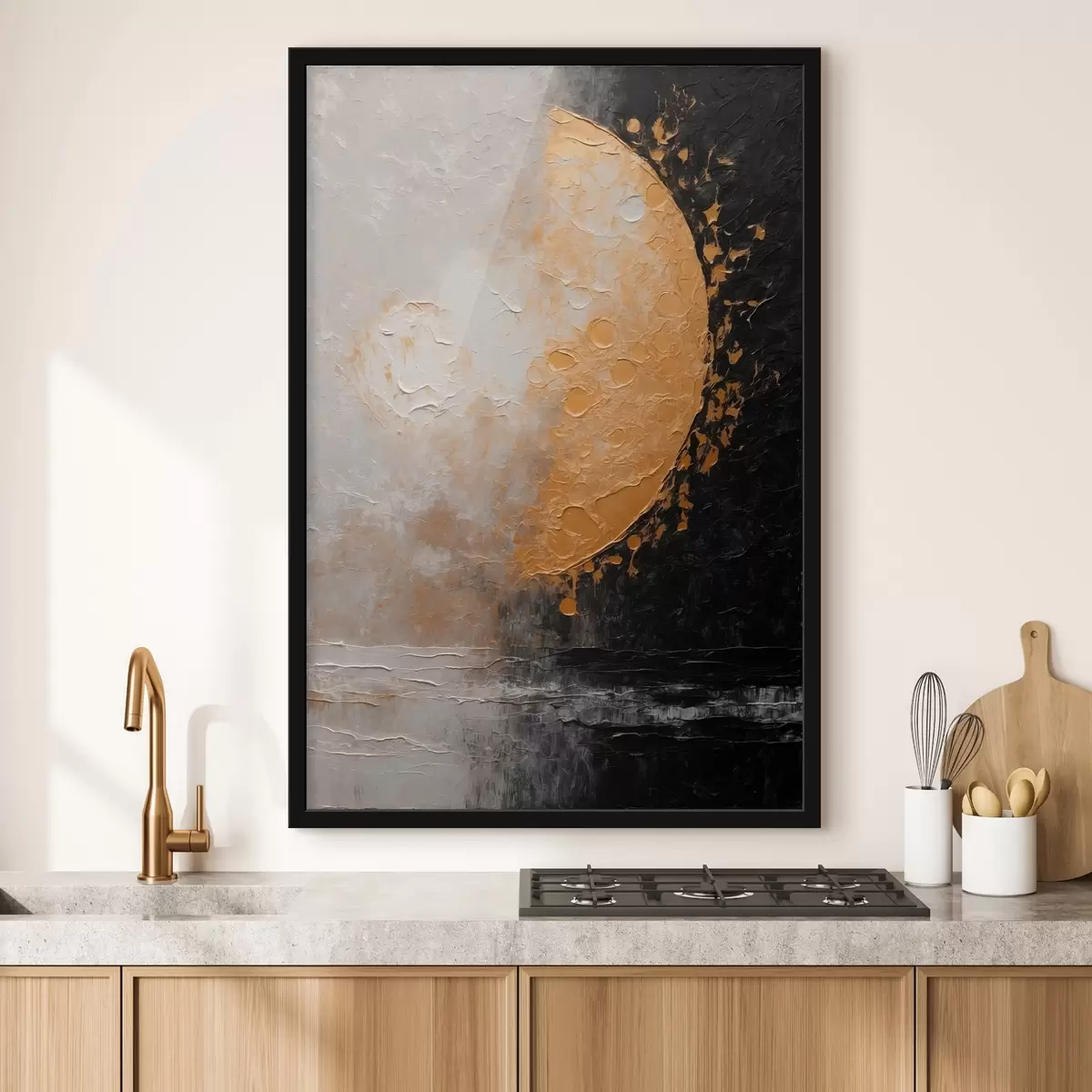 Affiche La lune dans le style de la peinture à l'huile f42766
