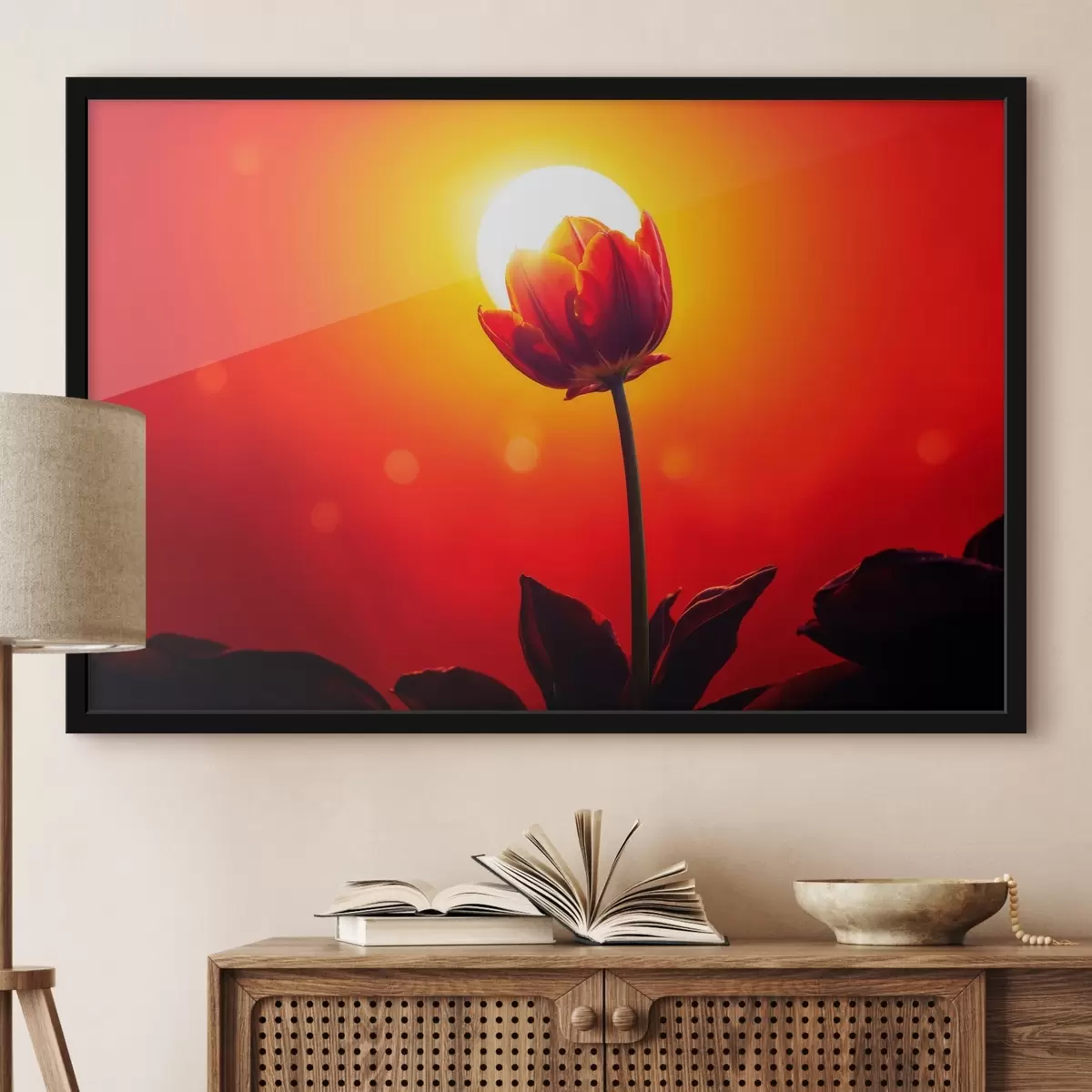 Poster Tulp op funfet teruggevonden f42922