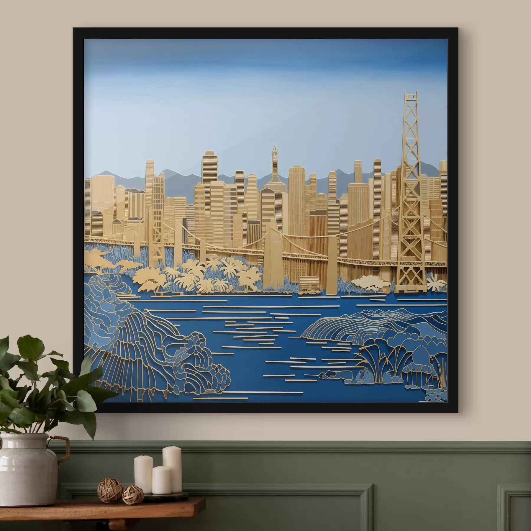 Fotobehang Uitzicht op de stad f42886