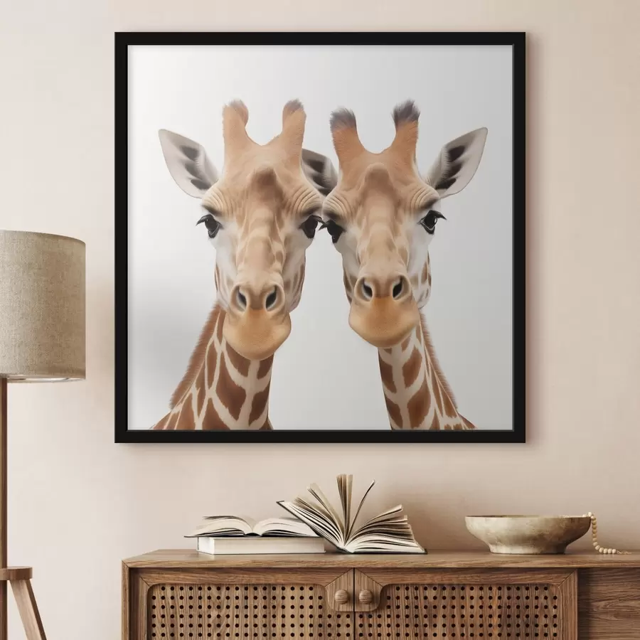 Fotobehang Paar giraffen f42967