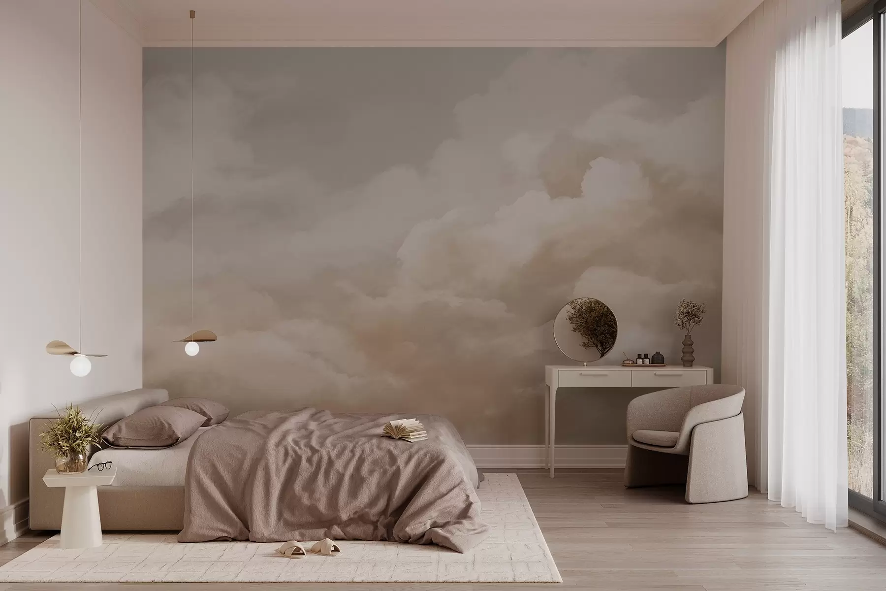 Fotobehang Wolken w03136