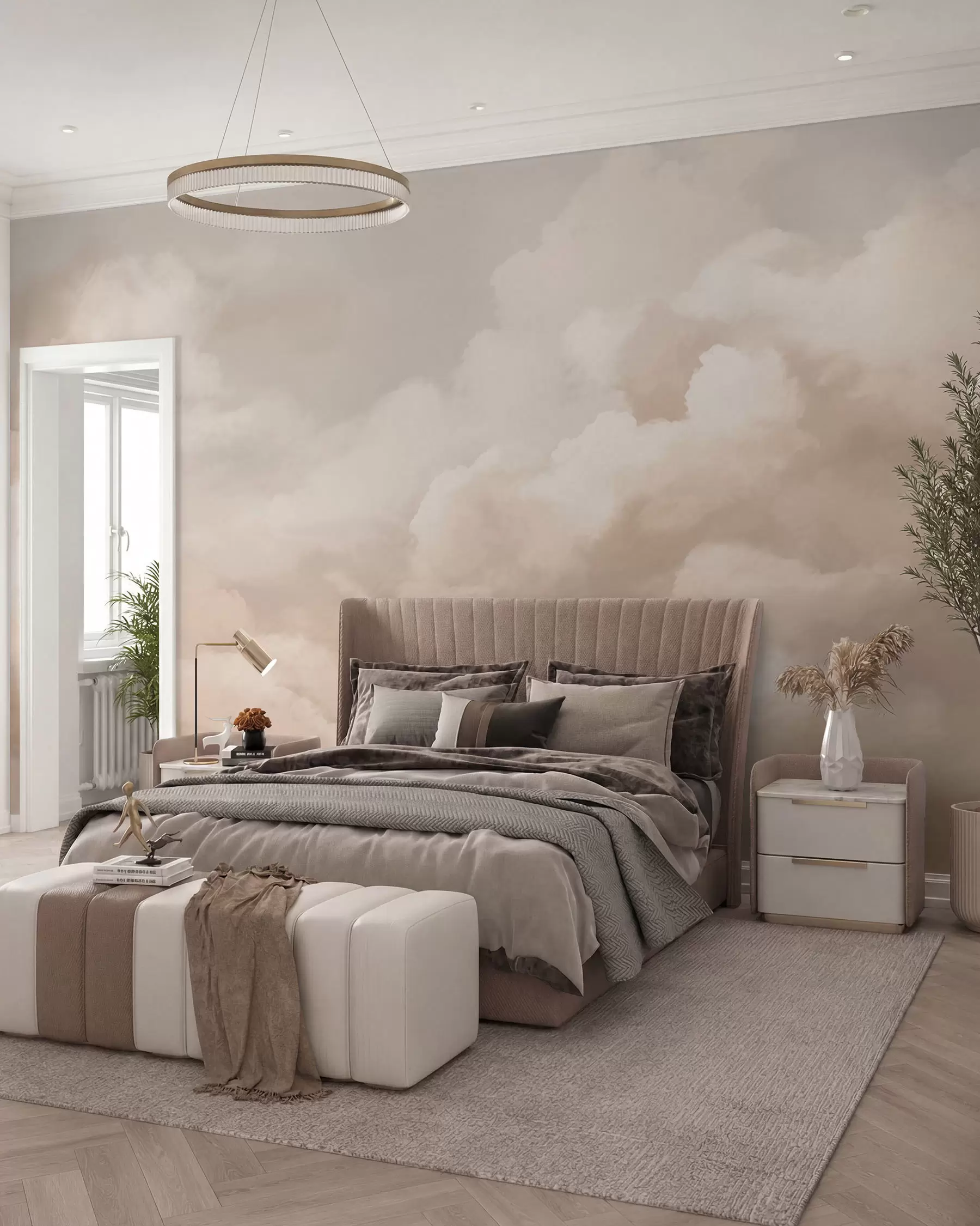 Fotobehang Wolken w03136