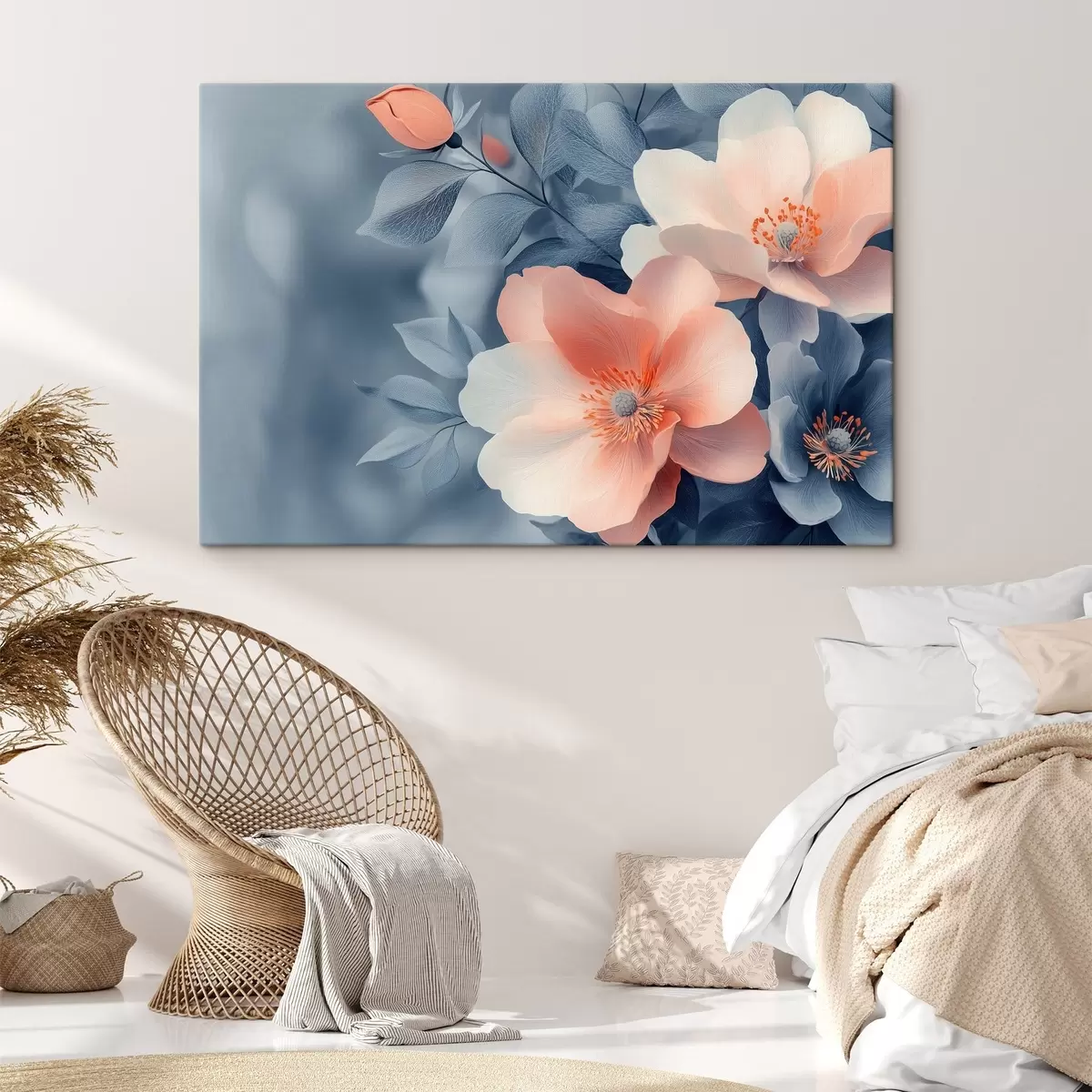  Peintures Grandes fleurs orange s42972