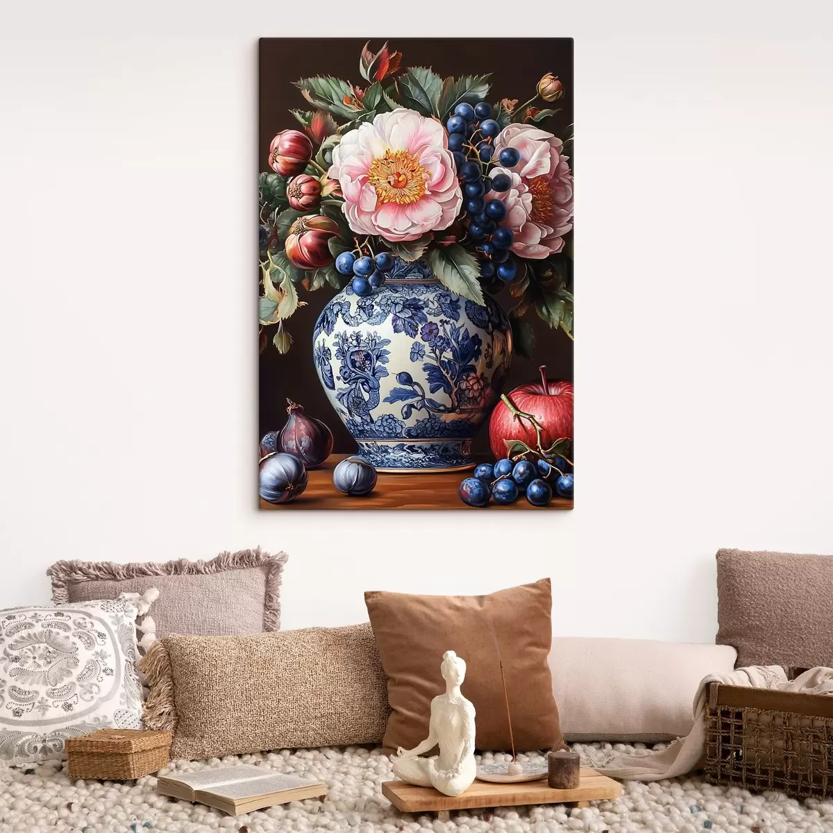  Schilderijen Boeket van bloemen en fruit s42980