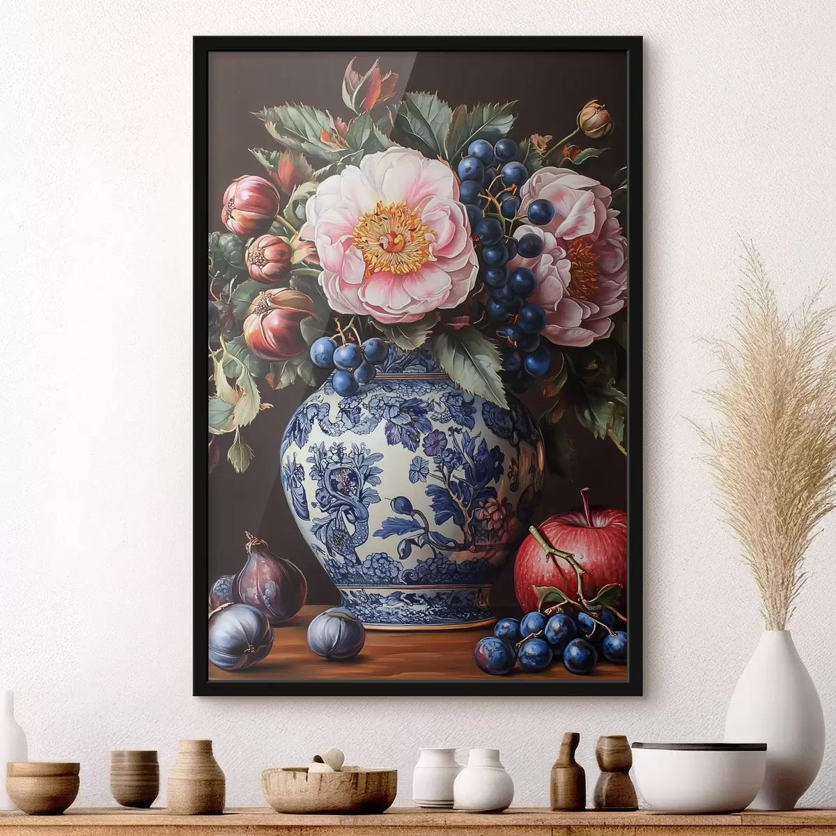 Affiche Bouquet de fleurs et de fruits f42980