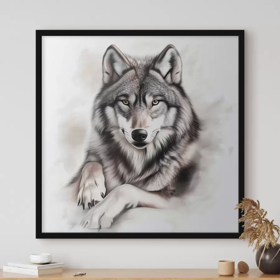 Papier peint photo Un beau loup f42985