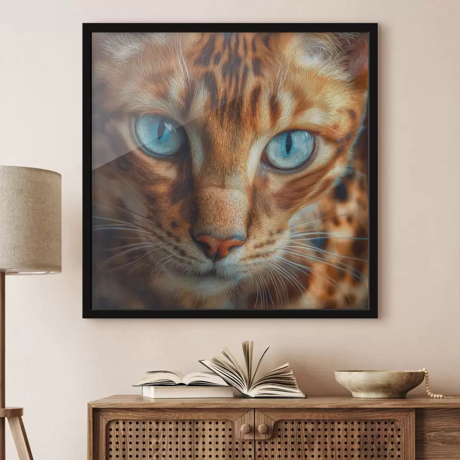 Fotobehang Kat met blauwe ogen f42987