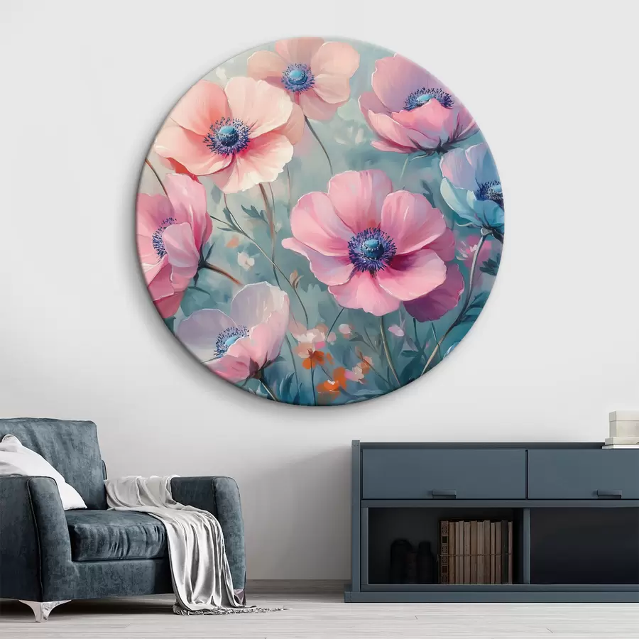  Schilderijen Kleurrijke bloemen in het veld r42973