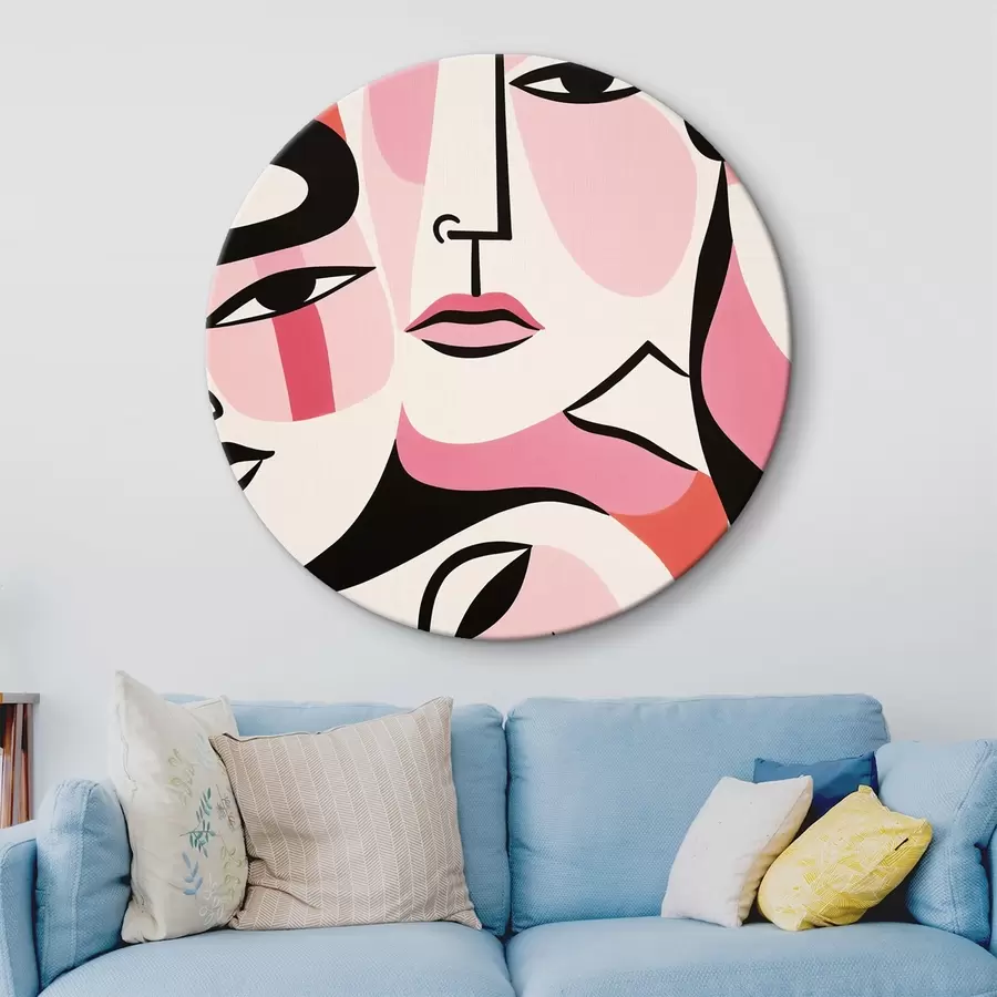  Schilderijen Abstract, Mensen, Gezicht r43031