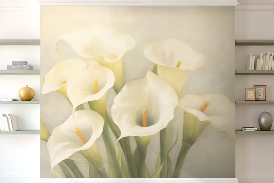 Fotobehang Calla bloemen w03216