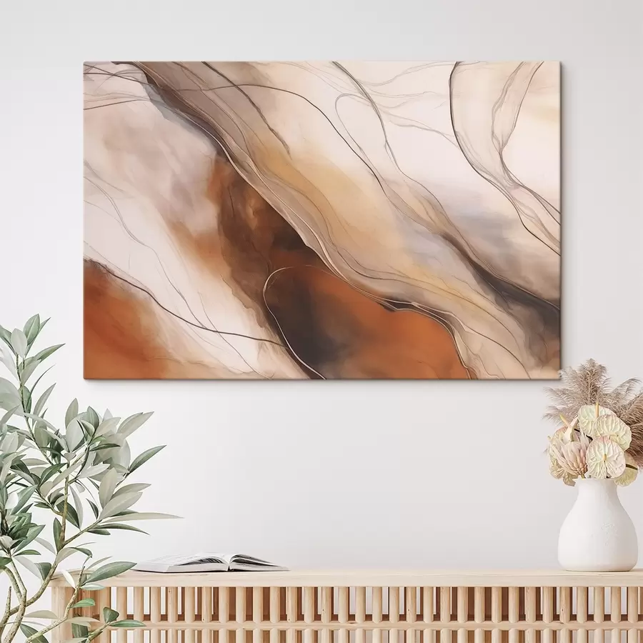  Peintures Peinture abstraite dans des tons chauds s43017