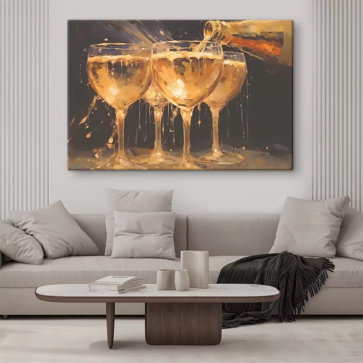  Peintures Verres à champagne s43021