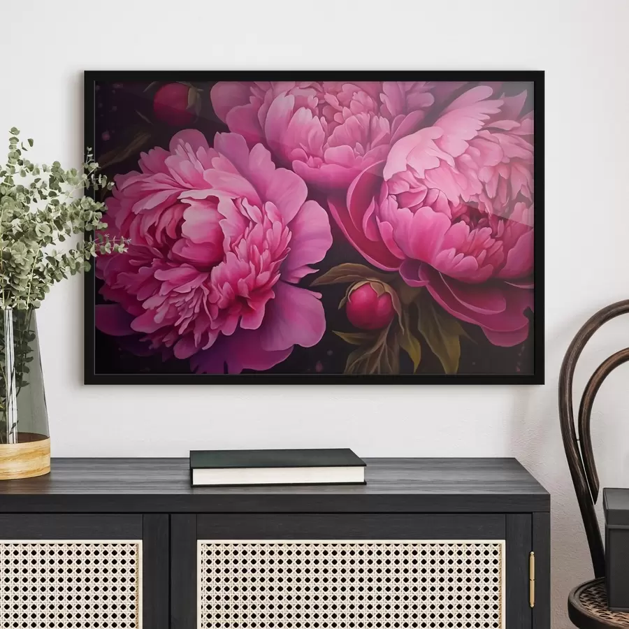 Papier peint photo Abstraction dans les tons violets et jaunes f43004